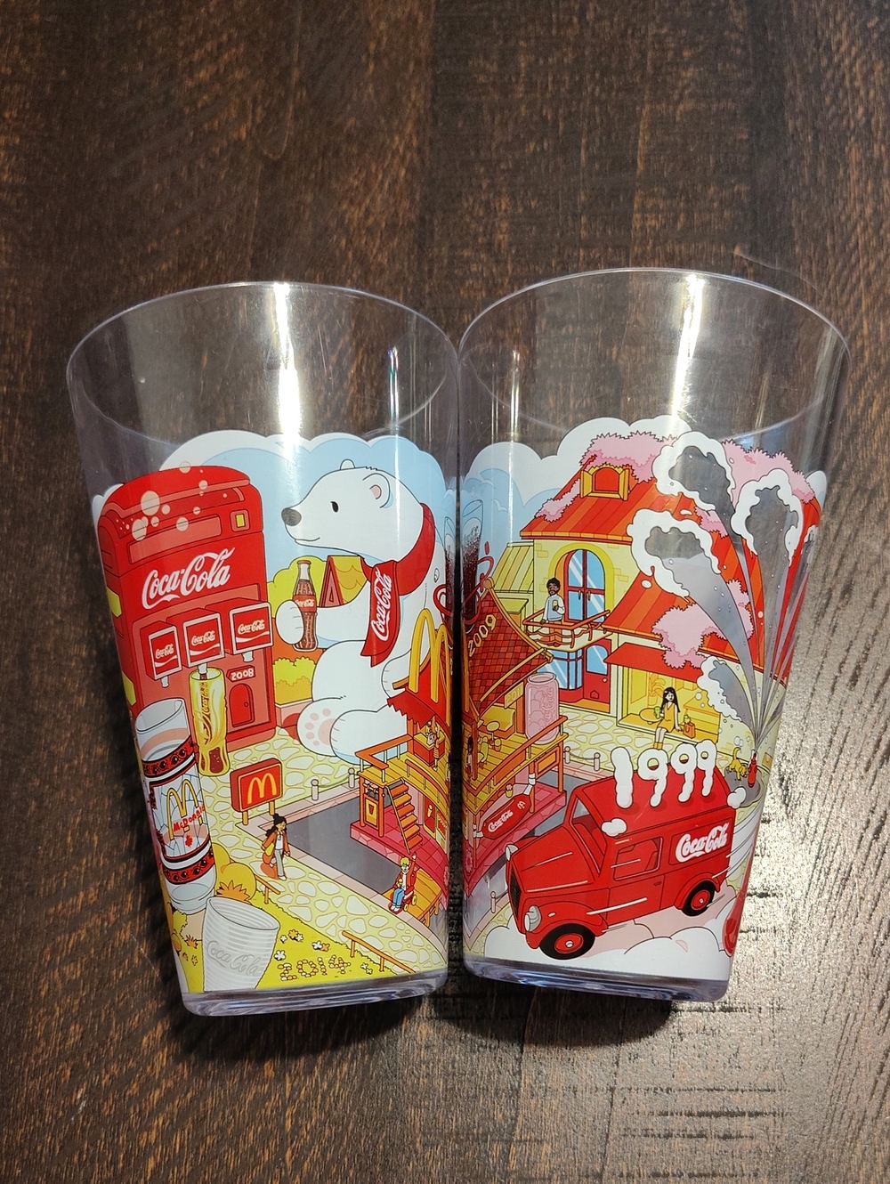 McDonald's 2024 Coca Cola Plastic Collector Tumblers - Set of 2